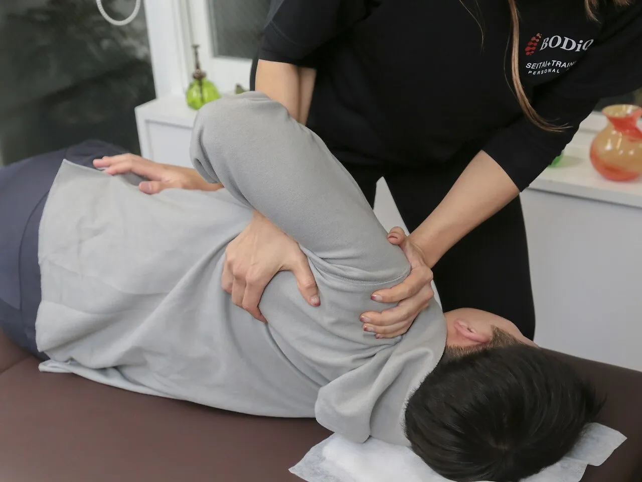  男性のお客様が比較的多いです。